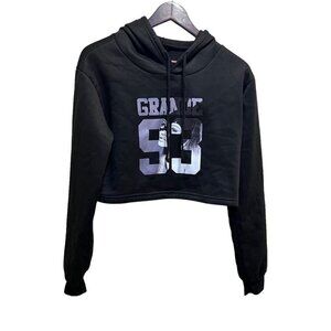 ARIANA  Grande Black Cropped Sweater
